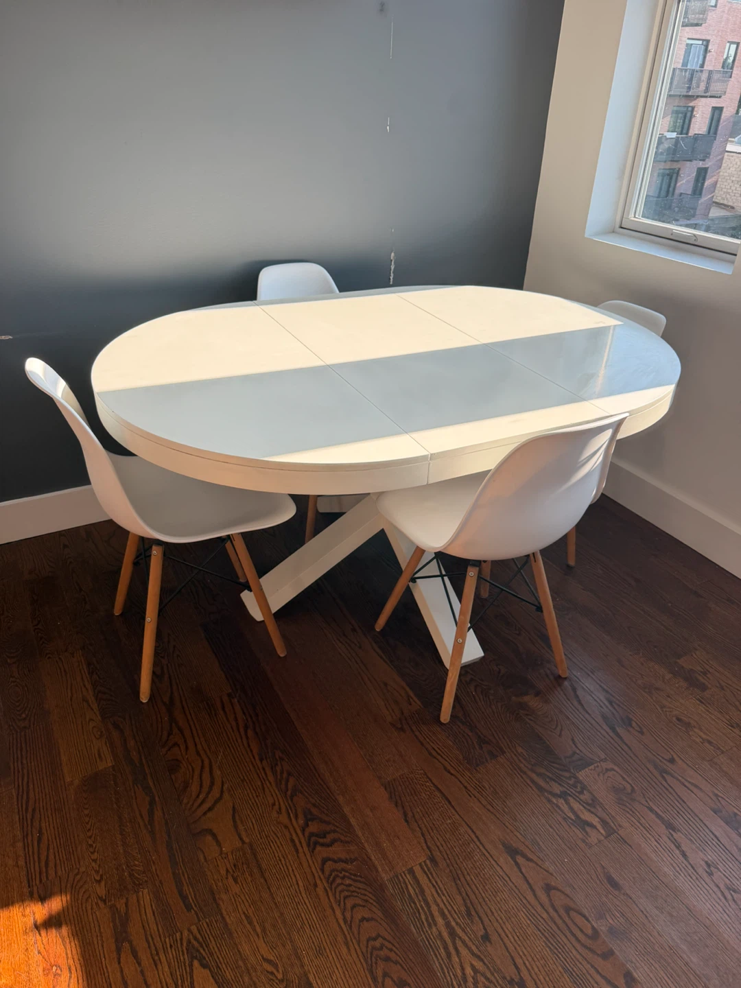 West Elm Dining Table with 4 Chairs - photo 2