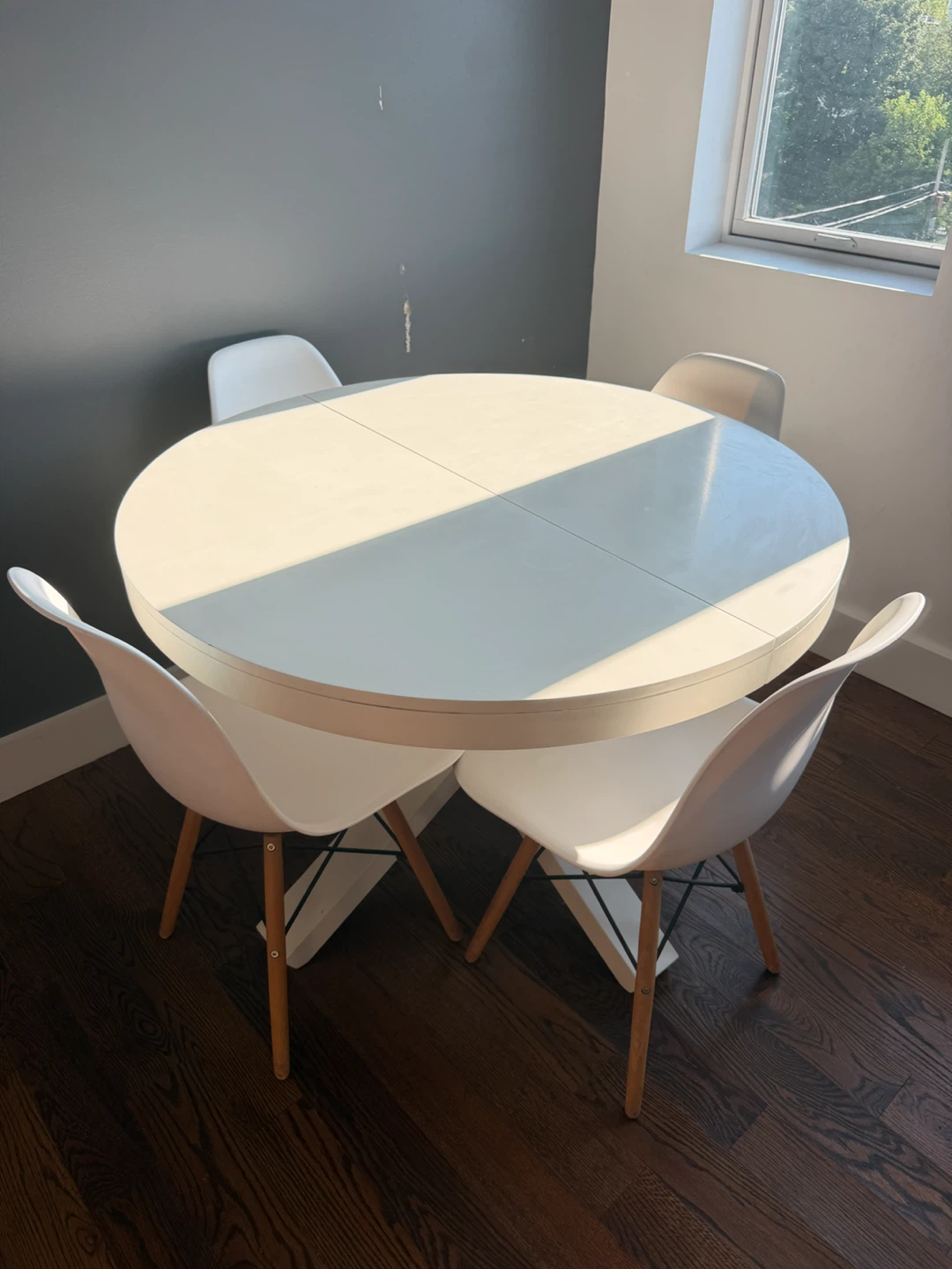 West Elm Dining Table with 4 Chairs - photo 3