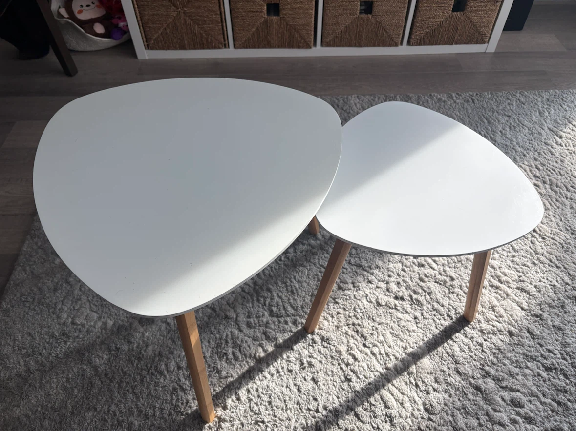 White Nesting Tables