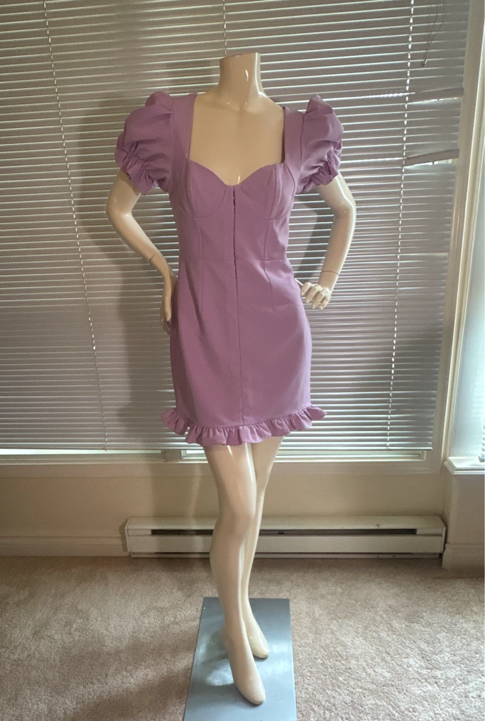 Lavish Alice US 6 Lilac Mauve Sweetheart Neckline Dress - photo 2