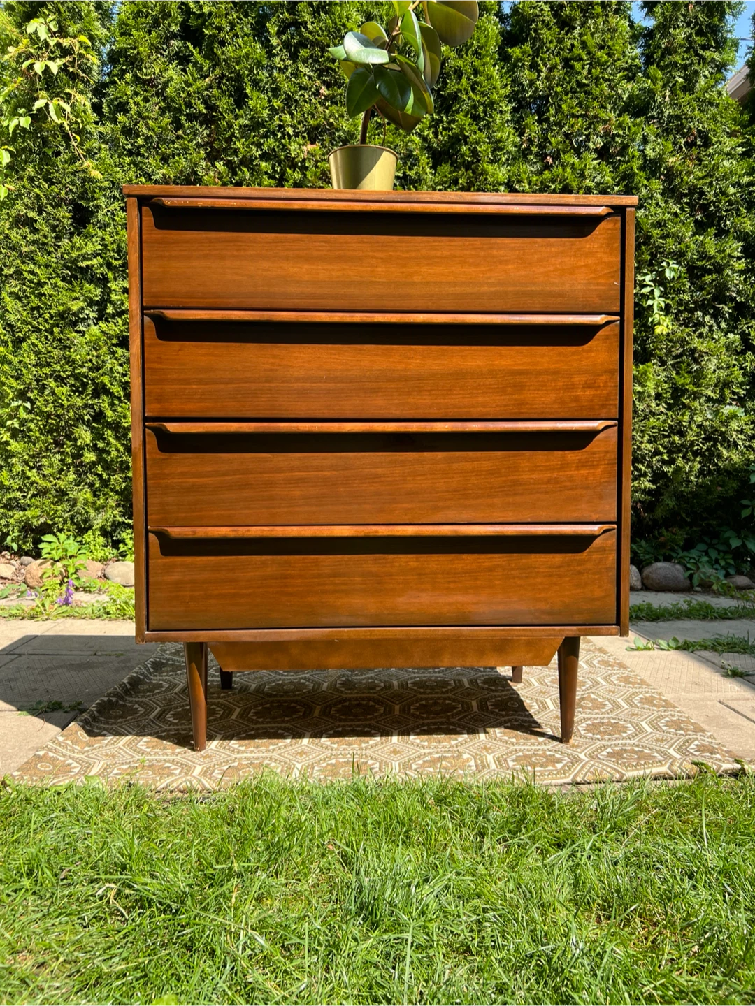 MCM Walnut Dresser by Vic Art