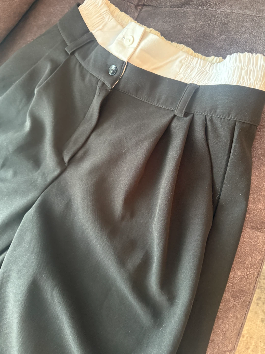 Wafa Black Wide Leg Pants Size S - photo 2