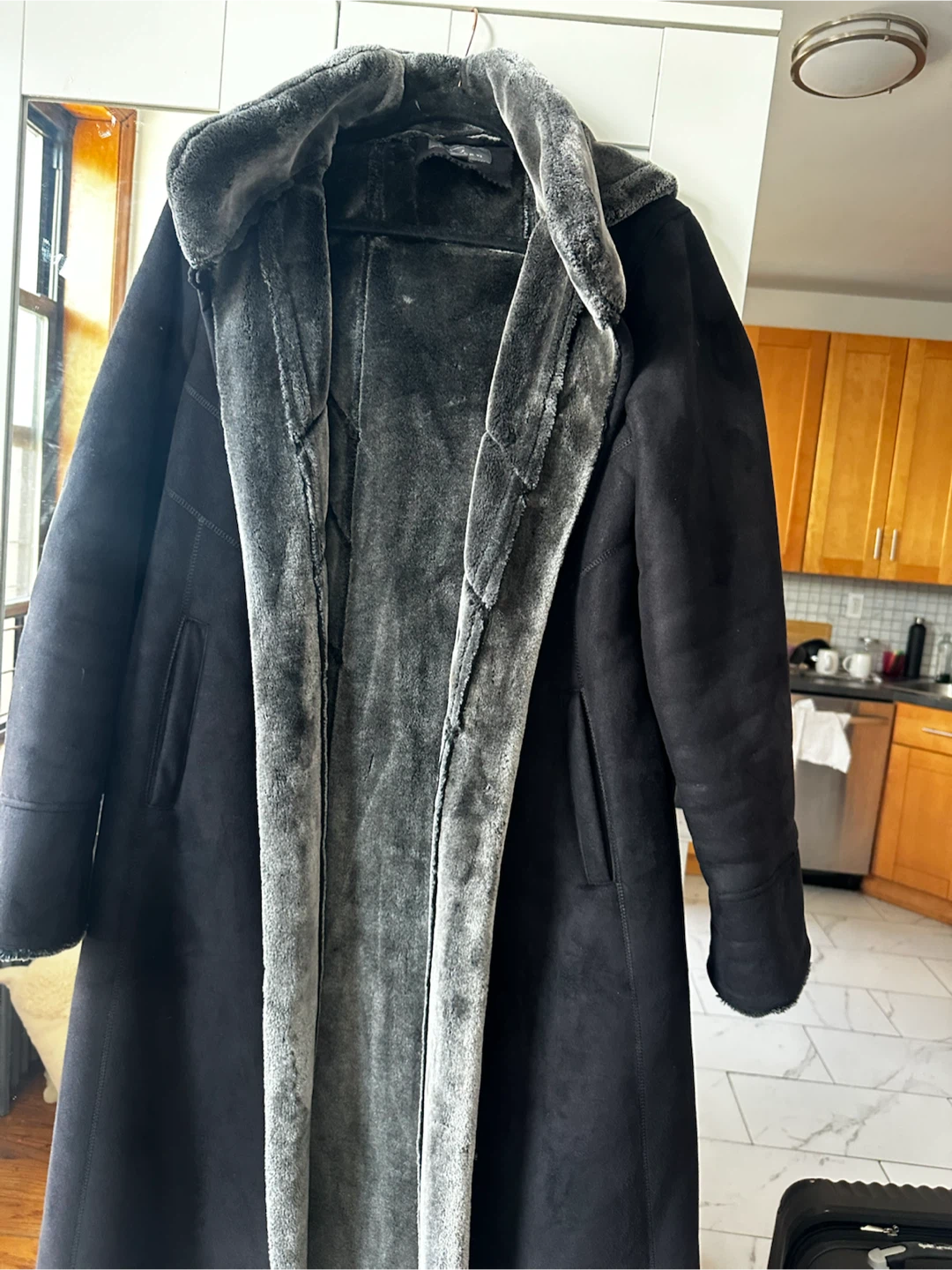 Gallery New York Women's Faux Fur Lined Coat - Medium