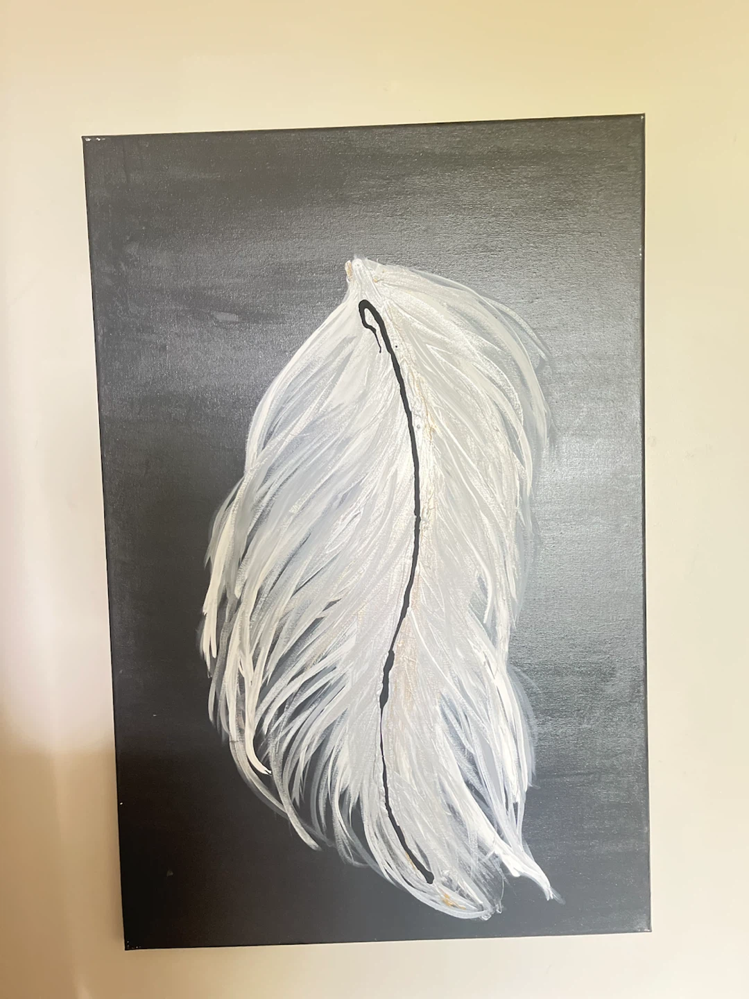Feather painting