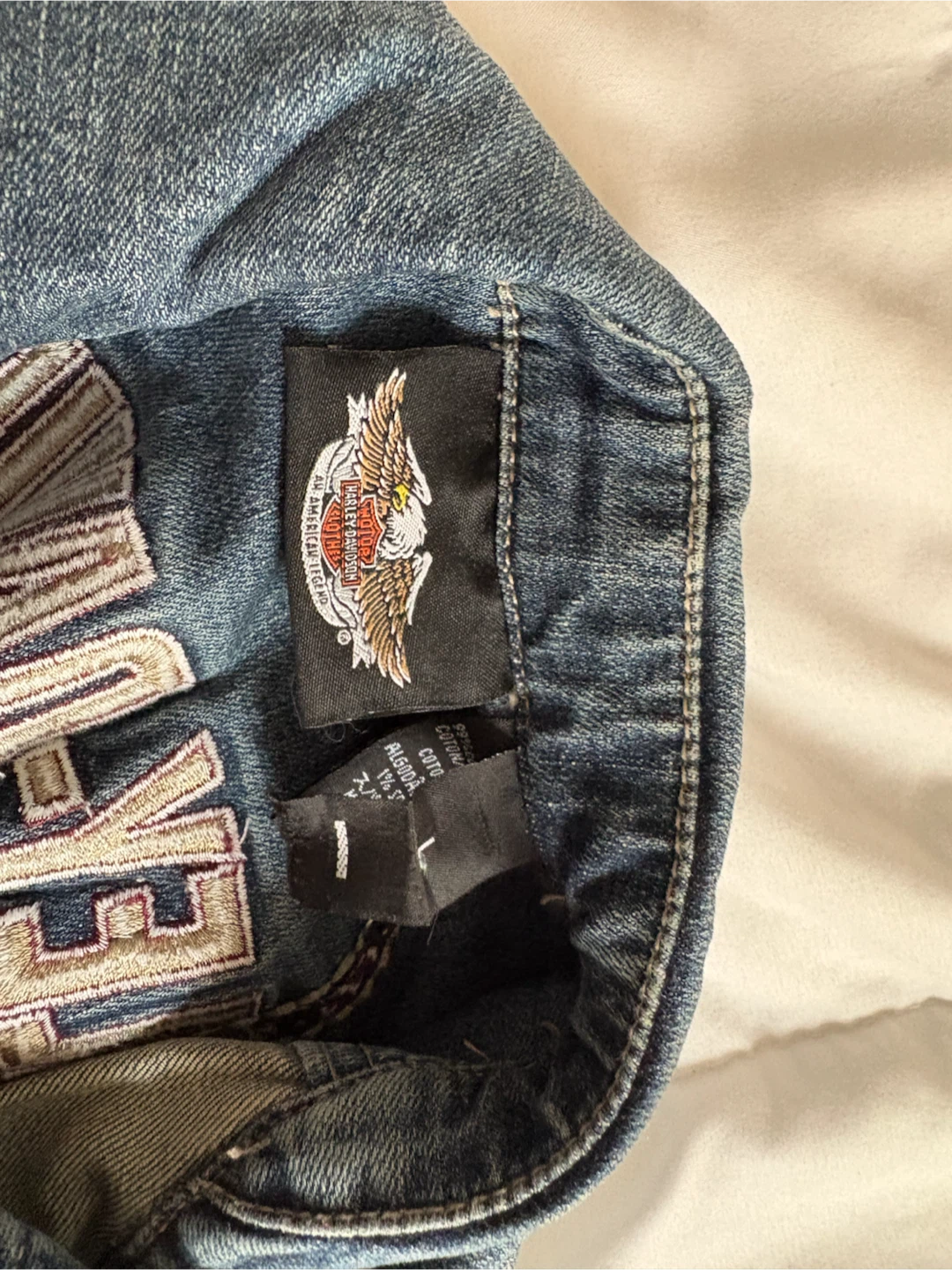 Harley-Davidson Denim Jacket Women's Size L - photo 3