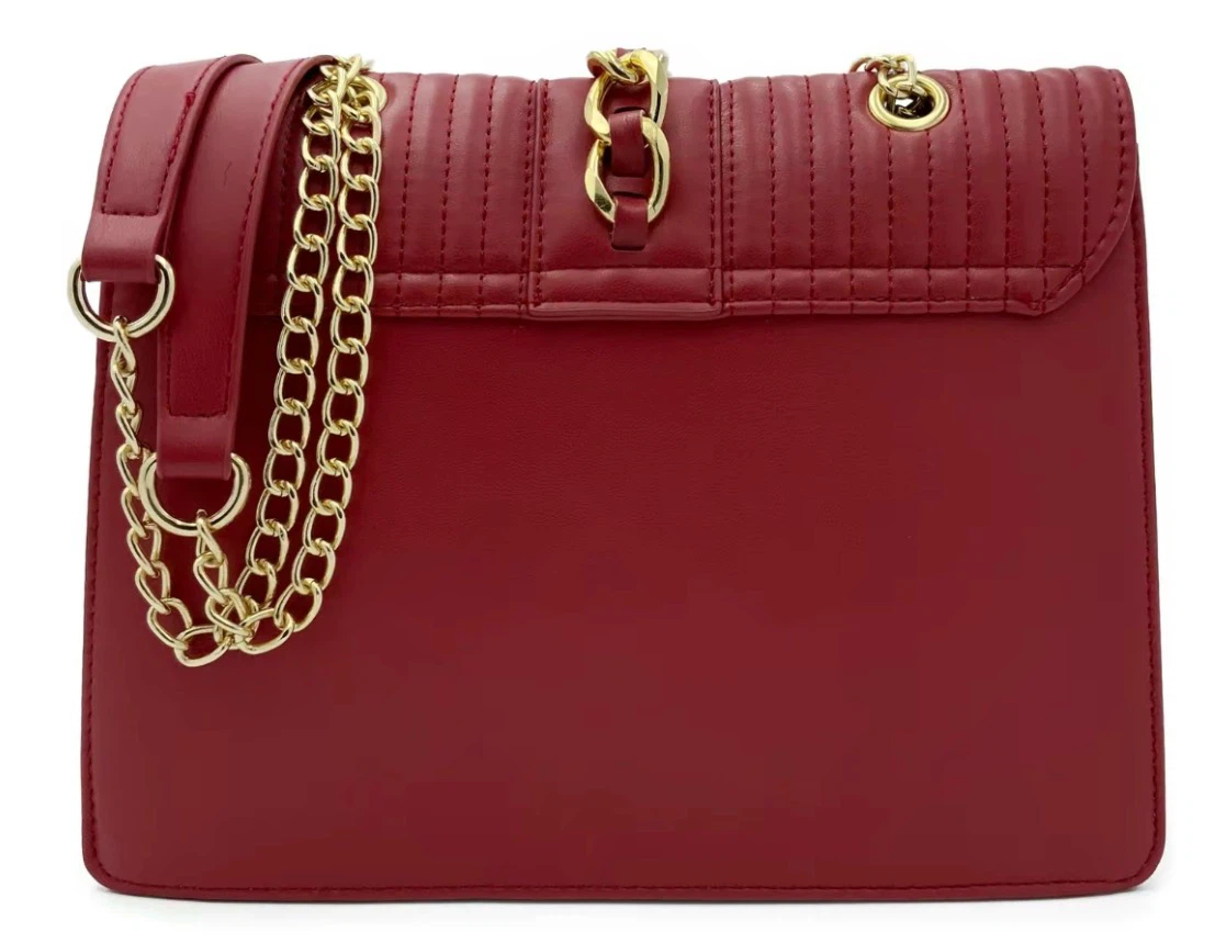 Badgley Mischka Red Quilted Chain Shoulder Bag - photo 2