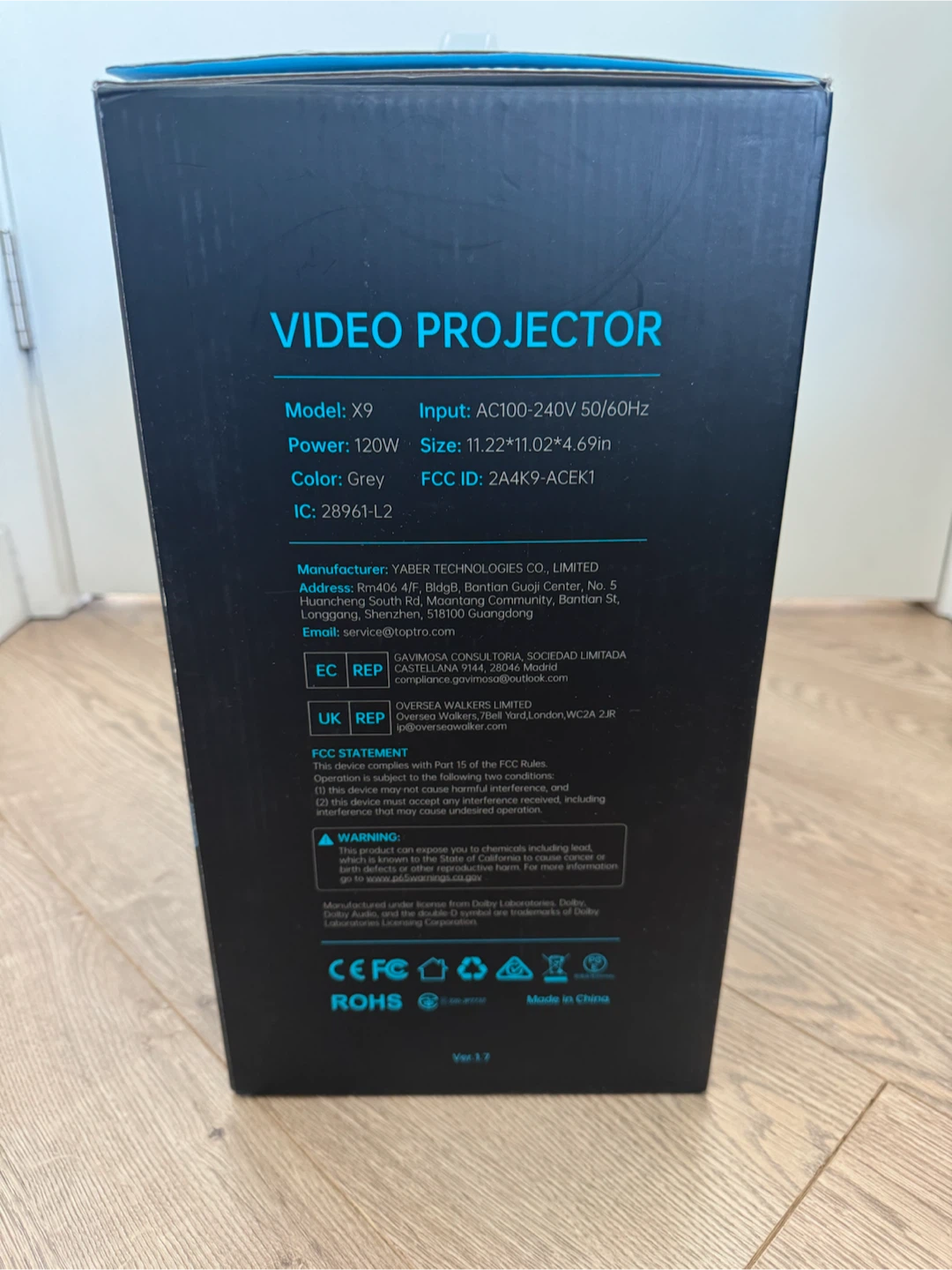 TOPTRO X9 Native 1080P Projector – Like New - photo 3
