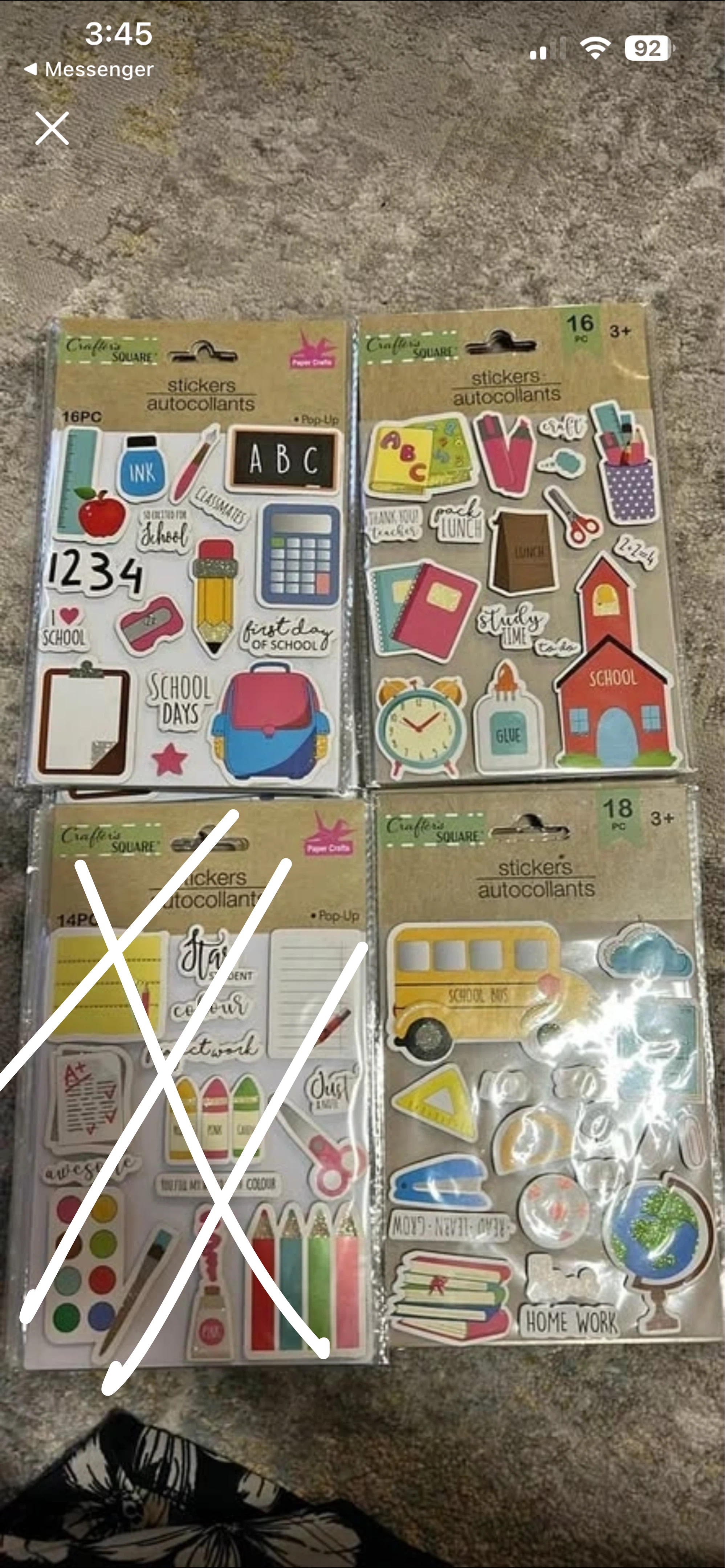 3 page $1 sticker