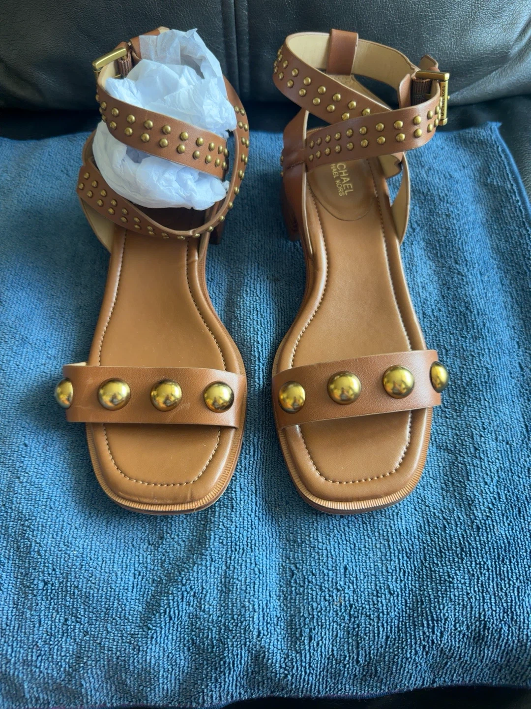 Michael Kors Studded Leather Sandals - photo 2