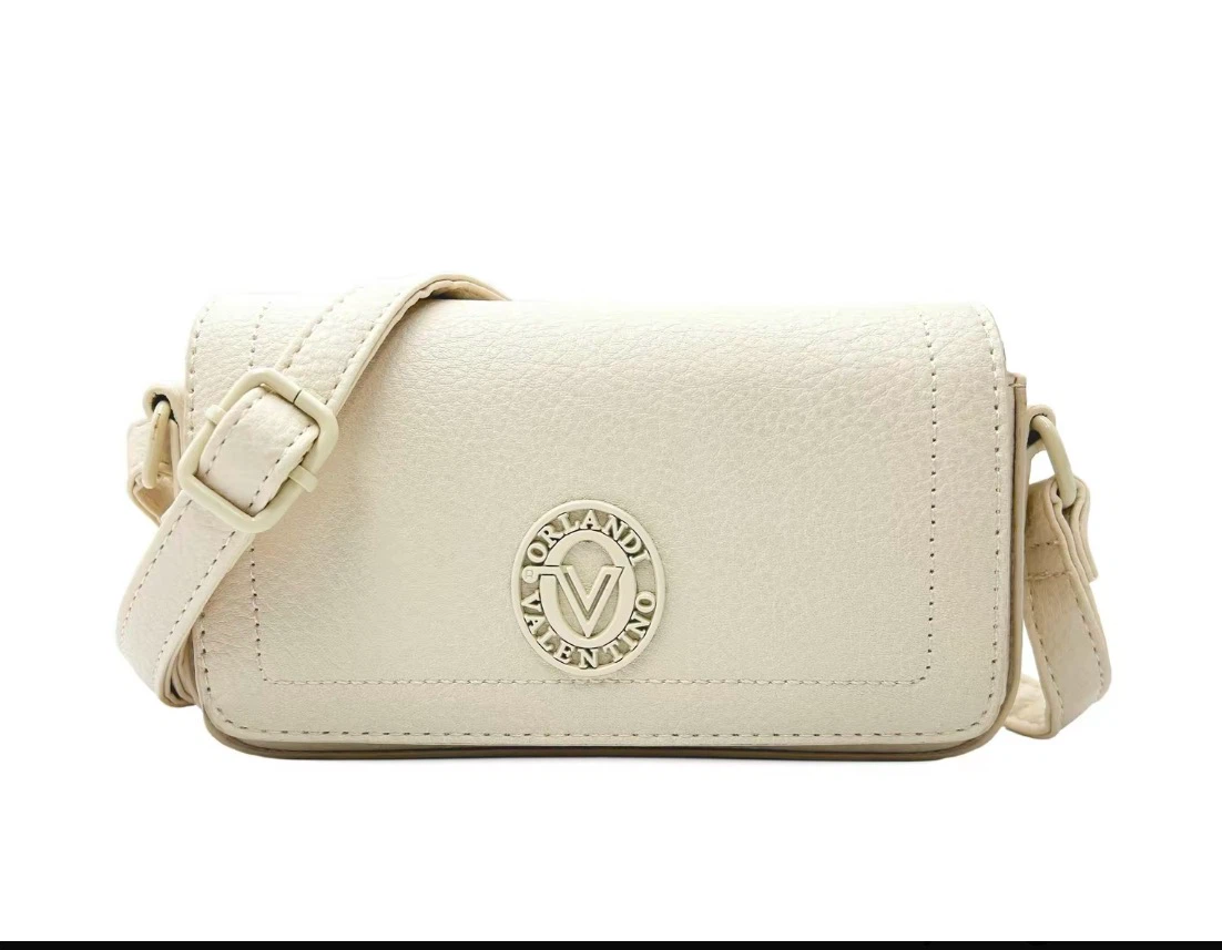 Orlandi Valentino Cream Pebble Grain Crossbody Bag - photo 2