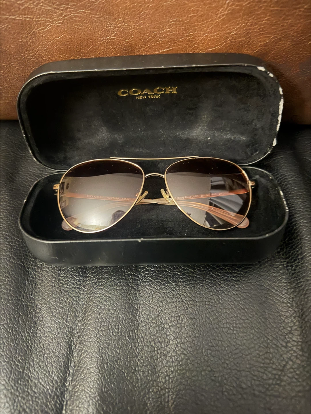 Coach HC7039B Aviator Sunglasses