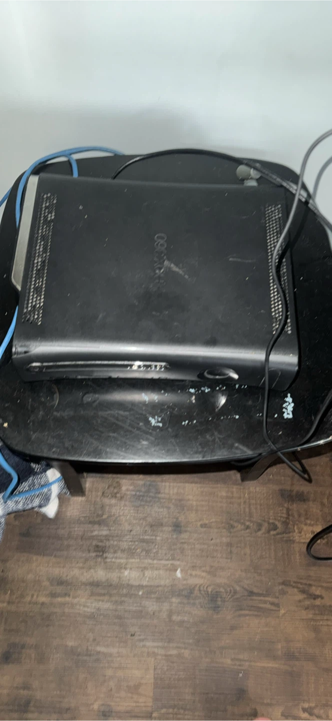 Xbox 360 with cord and games