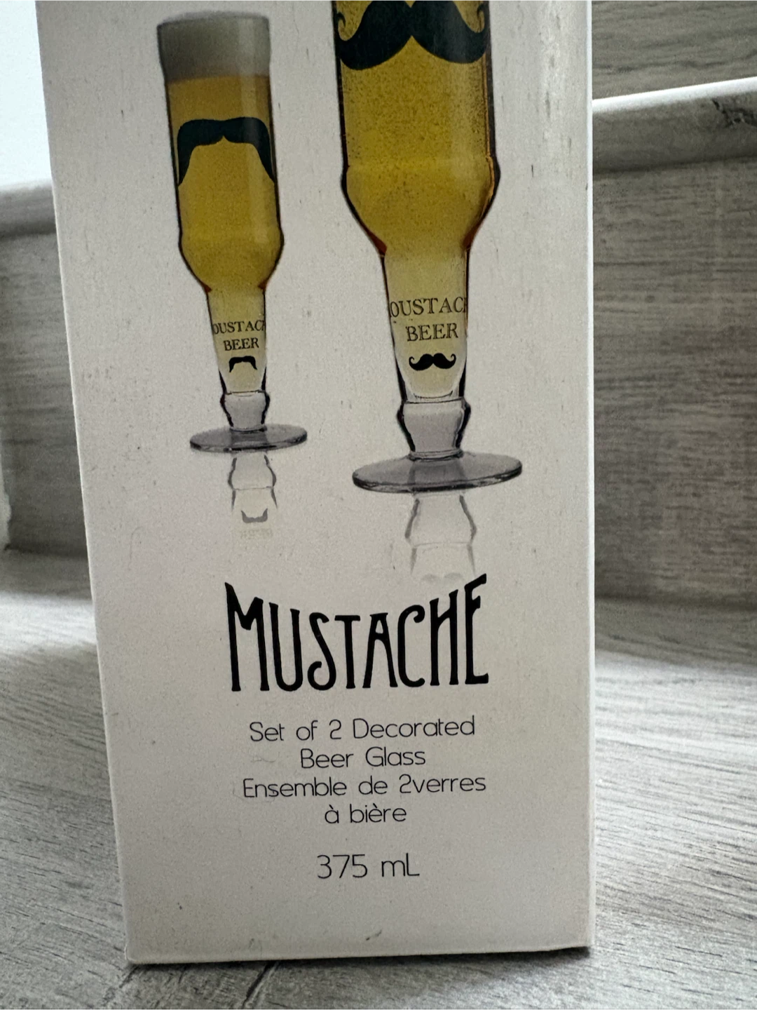 Brilliant Set of 2 Decorated Beer Glasses - photo 3