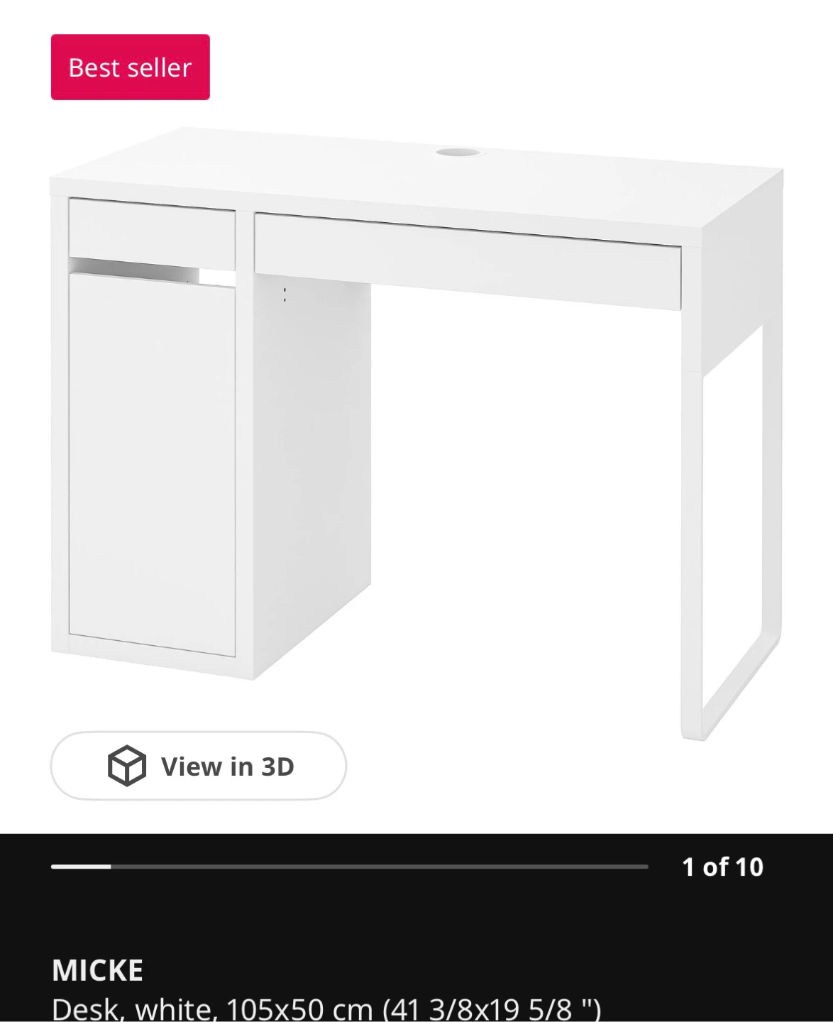 MICKE White Desk