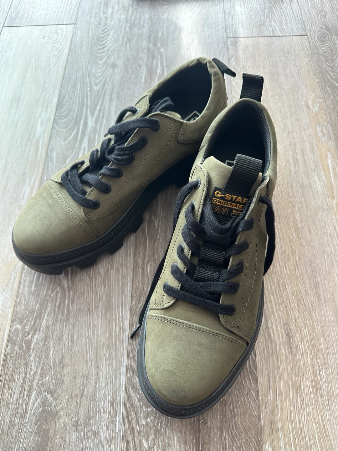 G-Star Raw Olive Green Sneakers - Size 9US