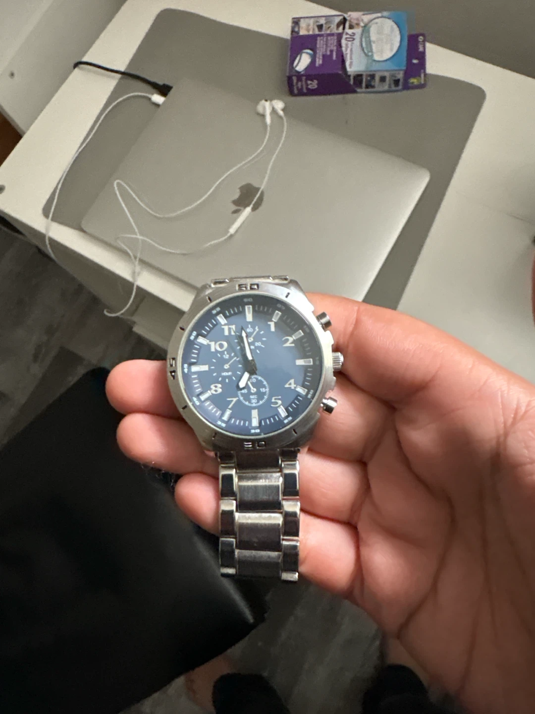 Men's Stainless Steel Chronograph Watch
