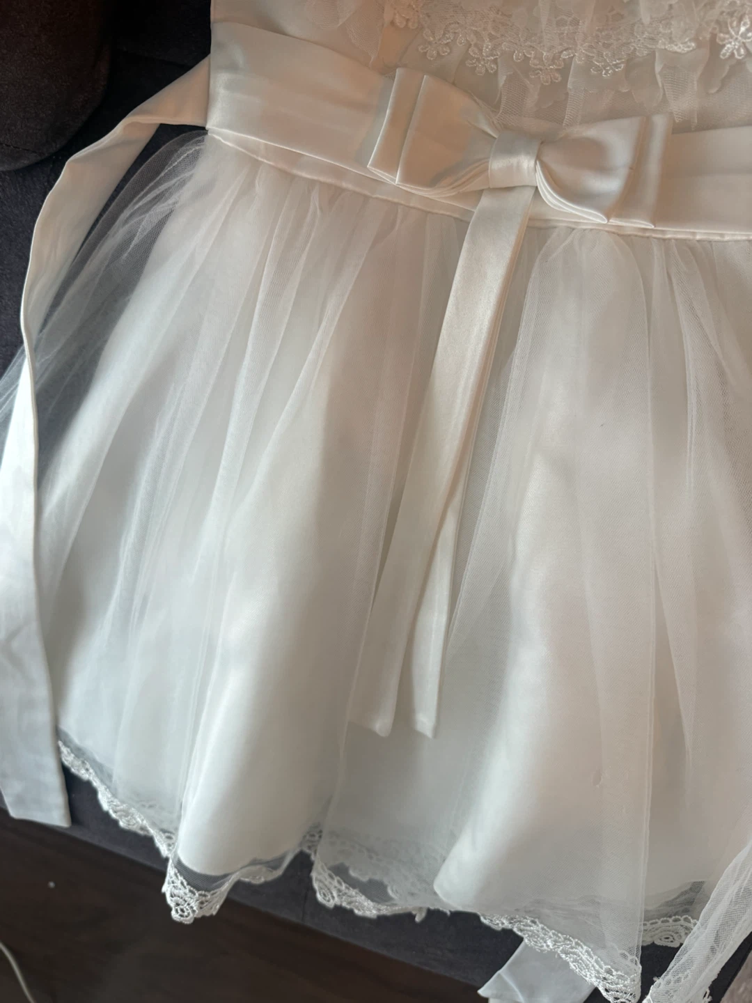 White Flower Girl Dress - photo 3