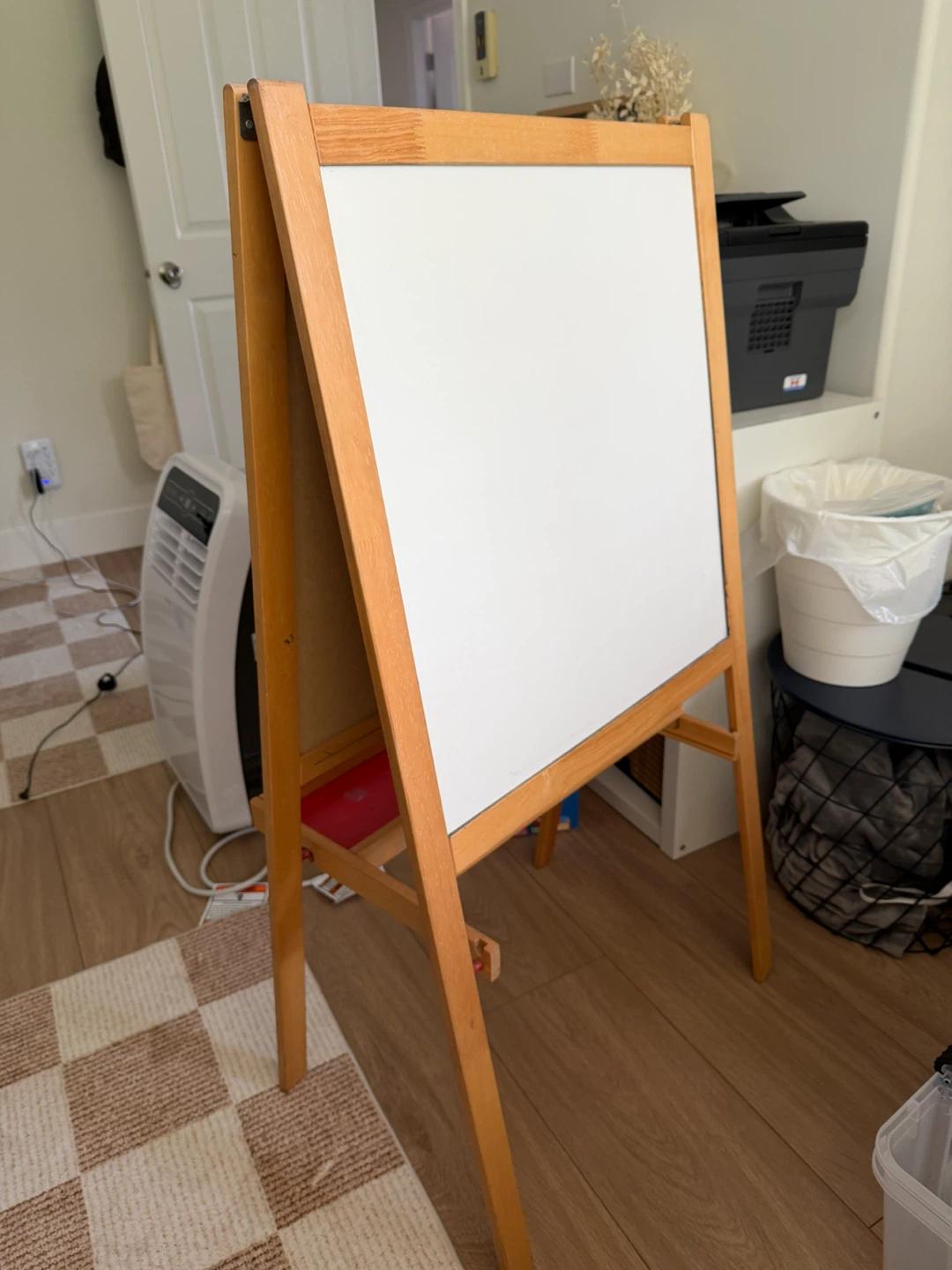 IKEA Wooden Easel with Chalkboard and Whiteboard