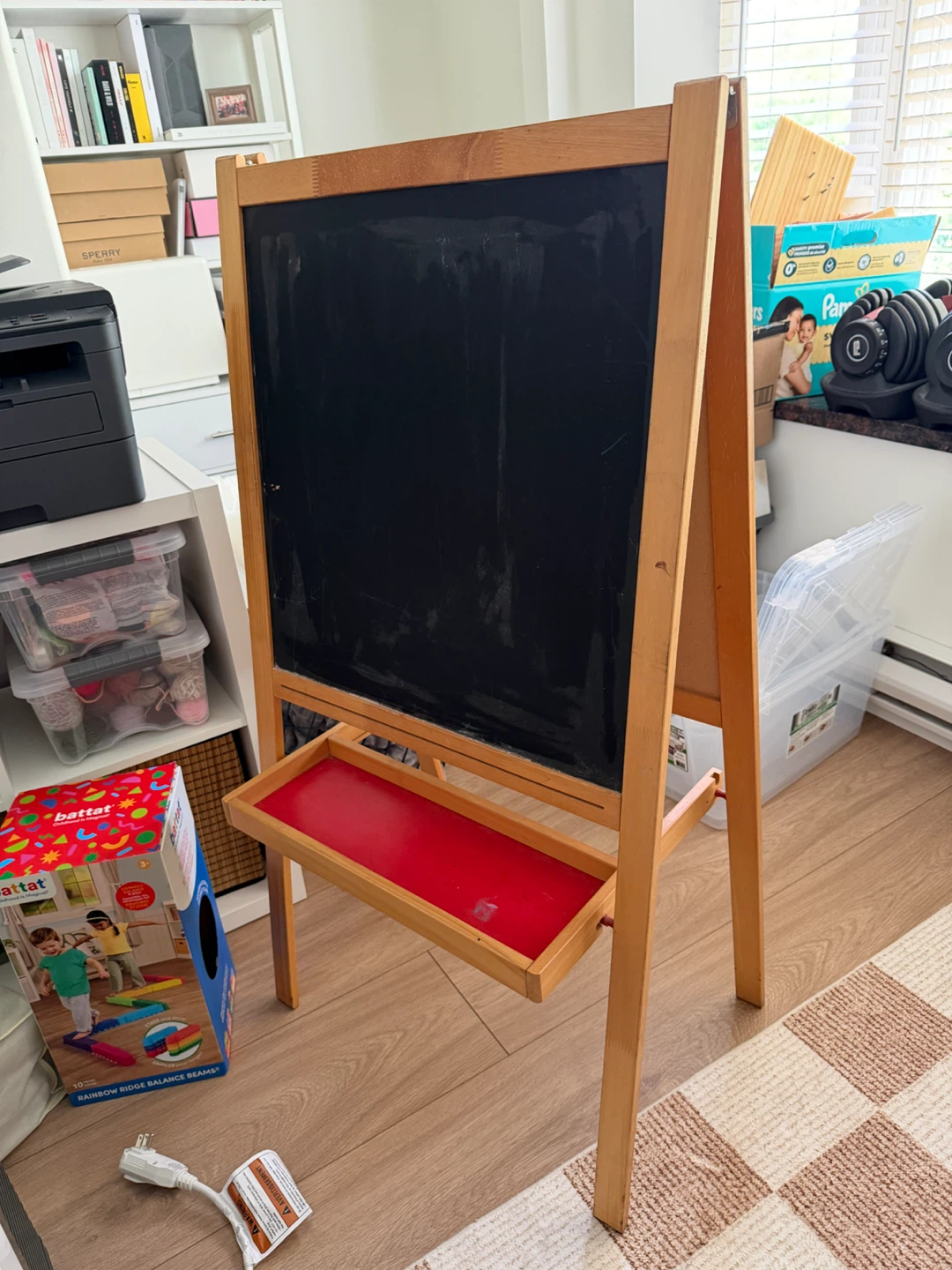 IKEA Wooden Easel with Chalkboard and Whiteboard - photo 2