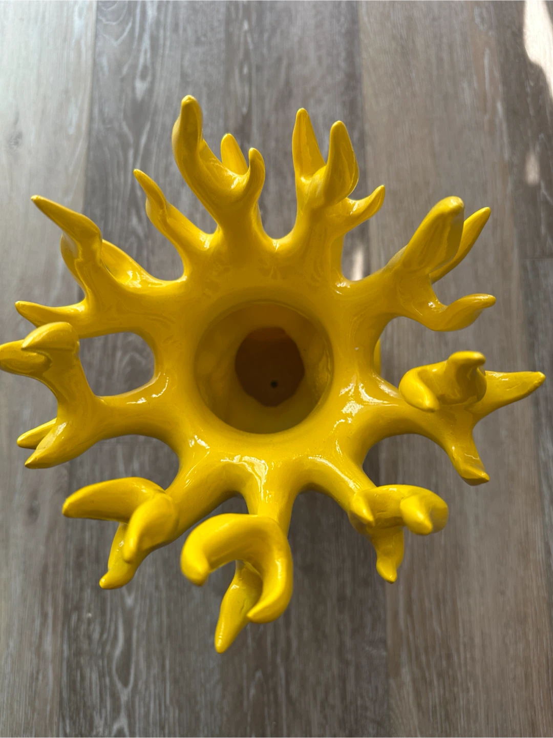 Unique and Unusual Yellow Ceramic Head Vase - photo 4