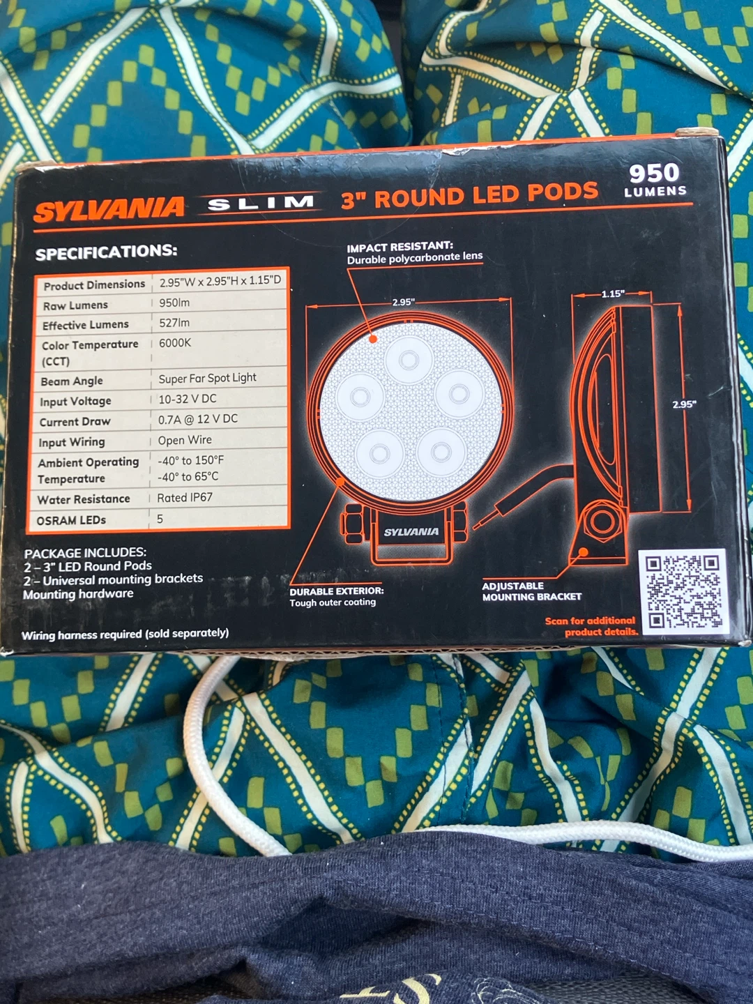 Sylvania Slim 3" Round LED Pods