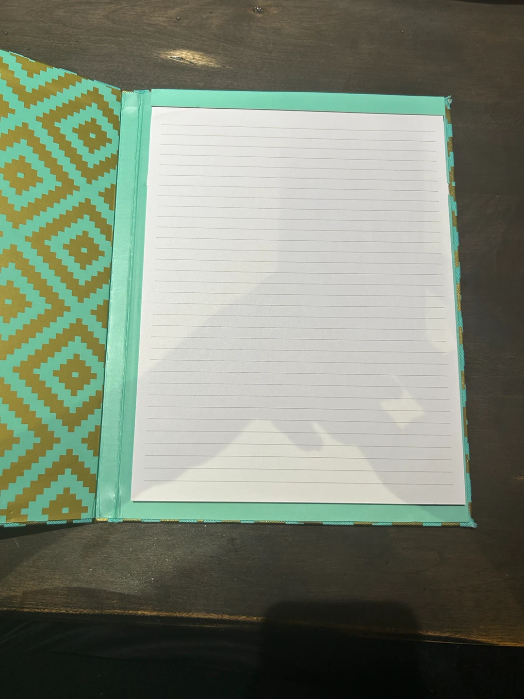 Turquoise and Gold Notebook - photo 2