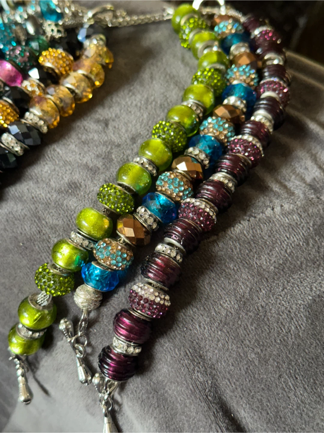 925 Art glass charm 9  bracelets - photo 2