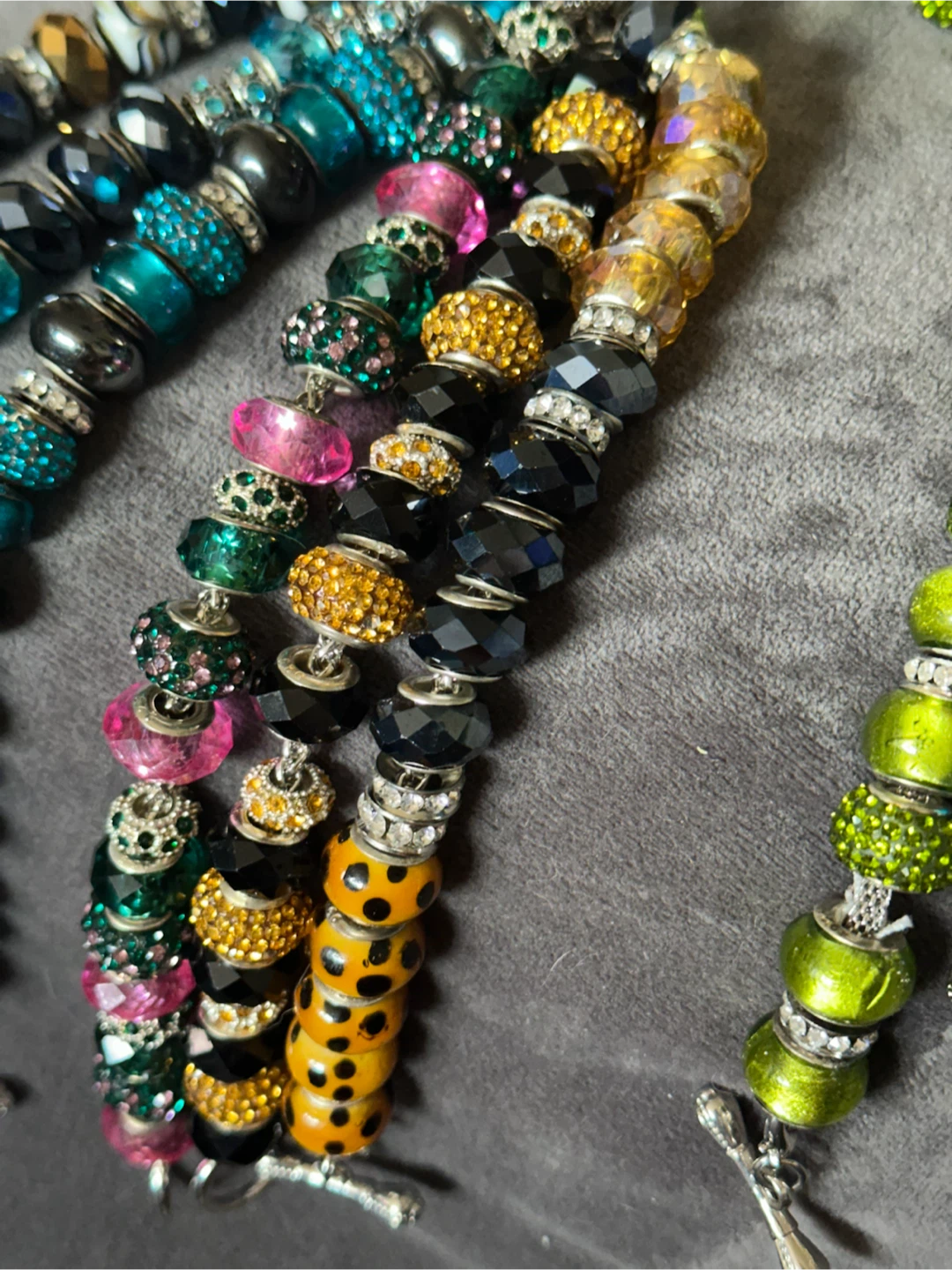 925 Art glass charm 9  bracelets - photo 3
