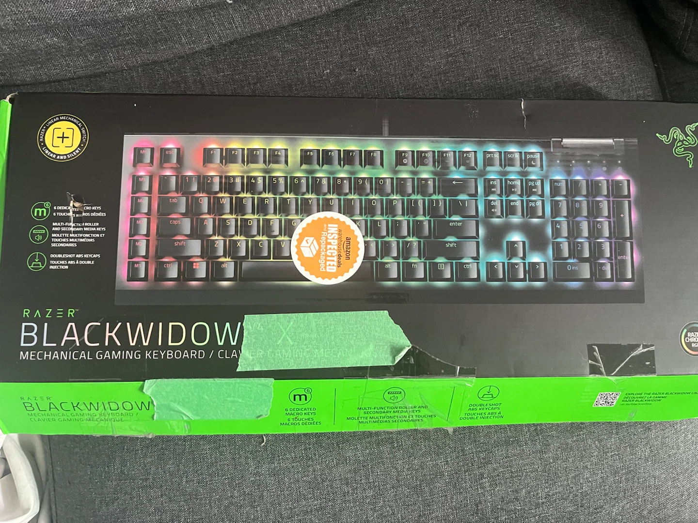 Razer Blackwidow v4 x gaming keyboard