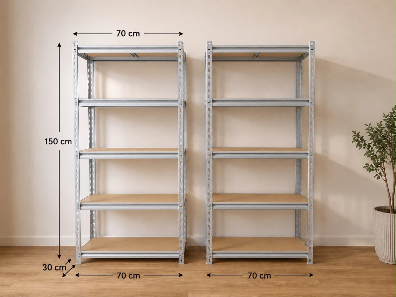 5-Shelf Metal Storage Shelving Unit