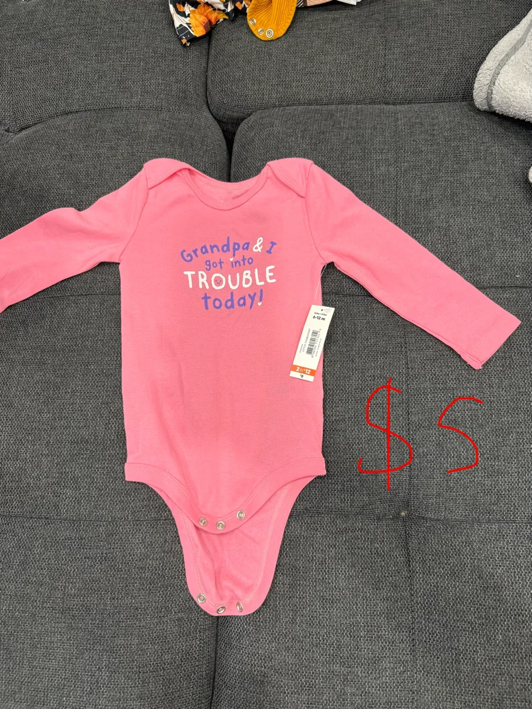 Baby Girl's Long Sleeve Onesie
