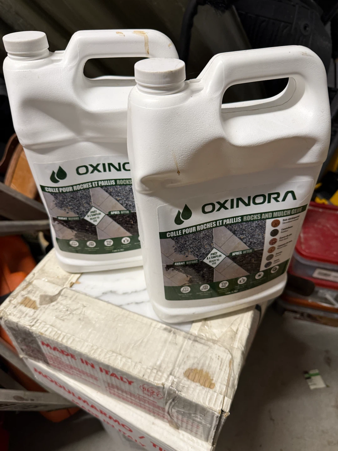 Oxinora Rocks and Mulch Glue - 1 Gallon