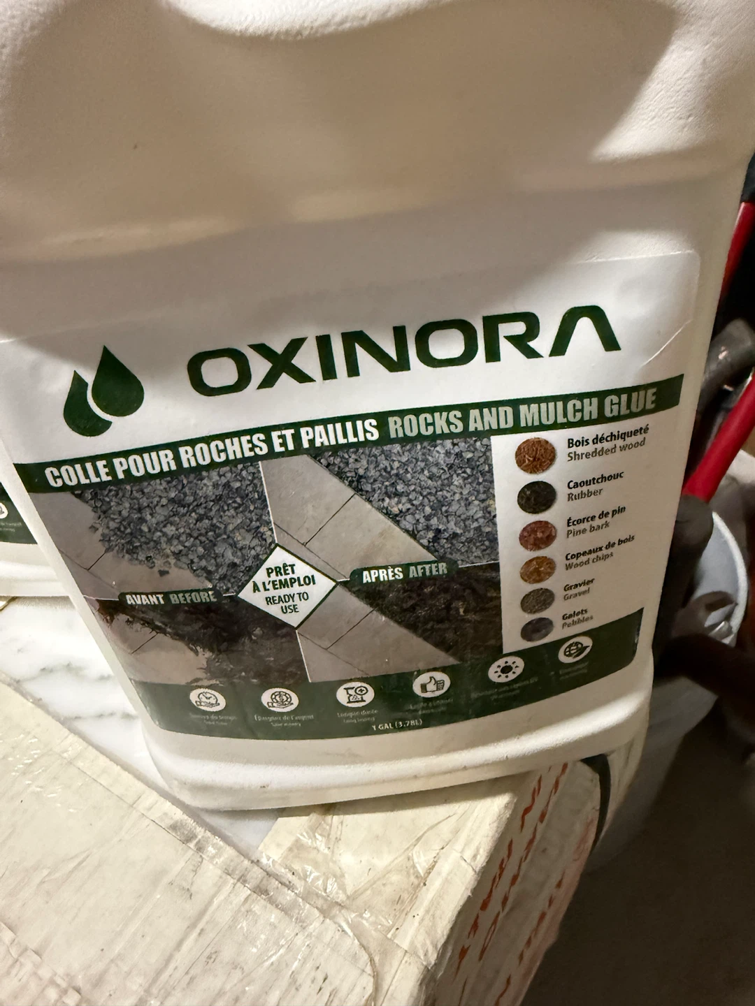 Oxinora Rocks and Mulch Glue - 1 Gallon - photo 2