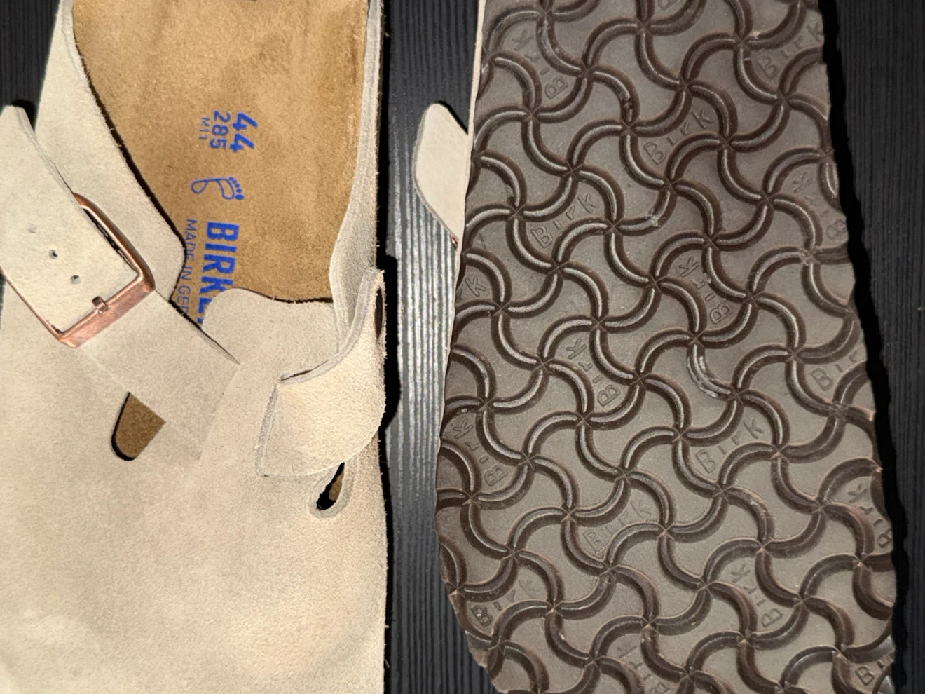 Birkenstock Clogs Beige Suede Size 44 - photo 3