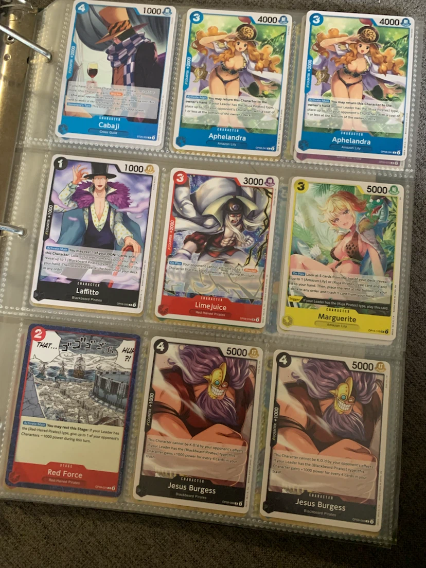 184 One Piece Card Game Cards