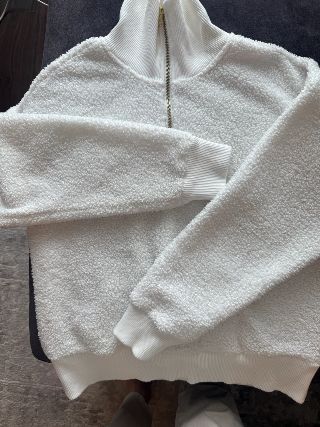 YOGALICIOUS Sherpa Winter Trail Half Zip White Size S - photo 4