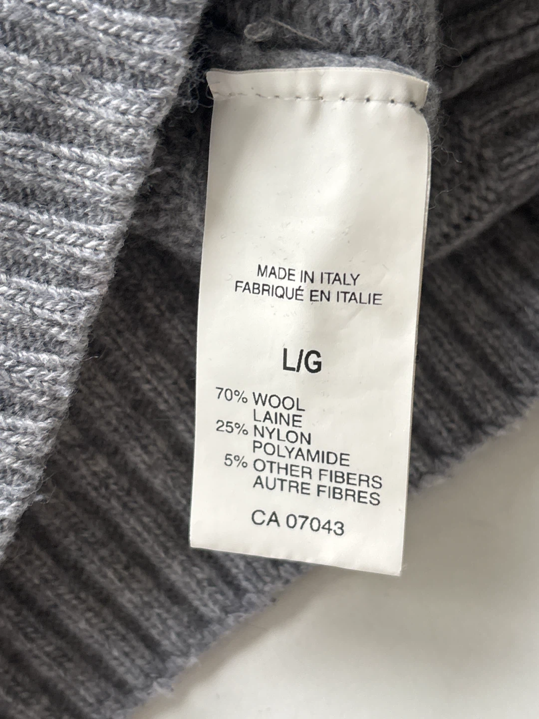Daniele Blasi Grey Cable Knit 1/4 Zip Sweater - photo 5