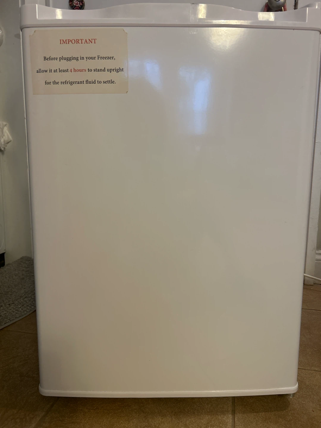 White Compact Freezer