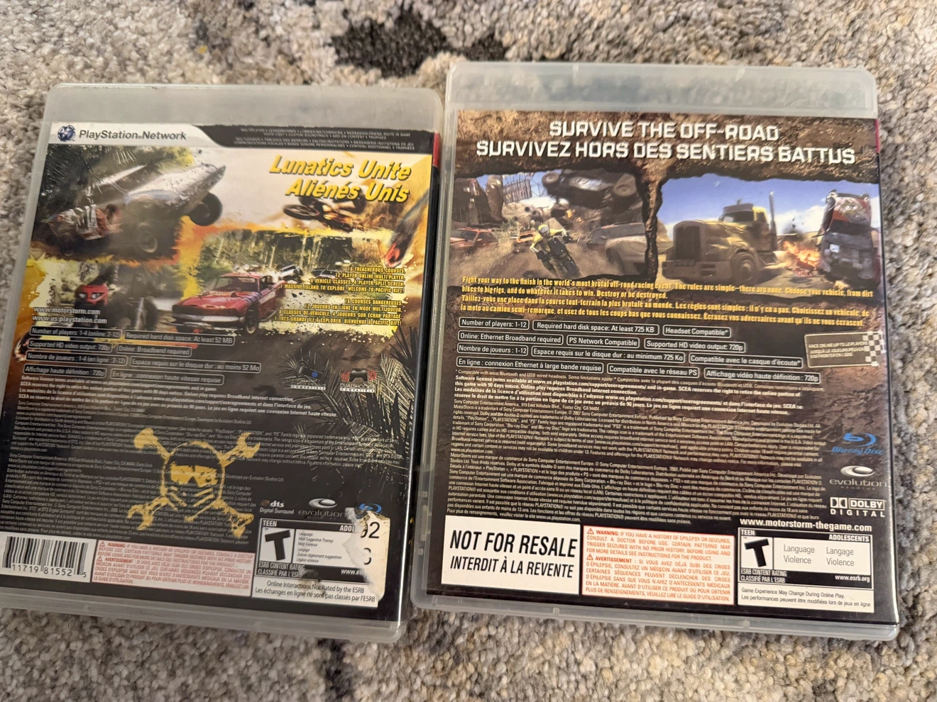 PlayStation 3 MotorStorm & MotorStorm Pacific Rift Games - photo 2