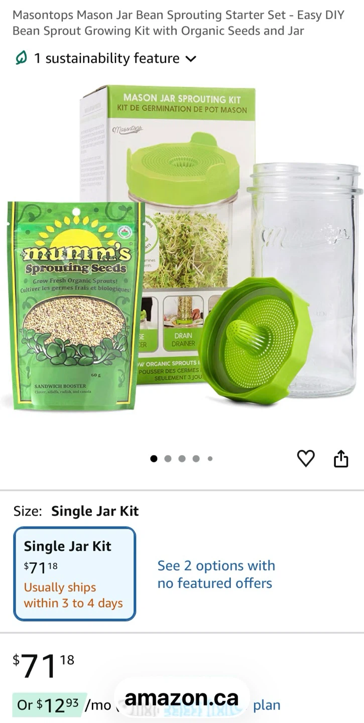 Masoontops Complete Sprouting Starter Kit