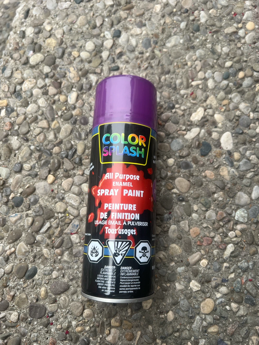 Deep violet spray paint