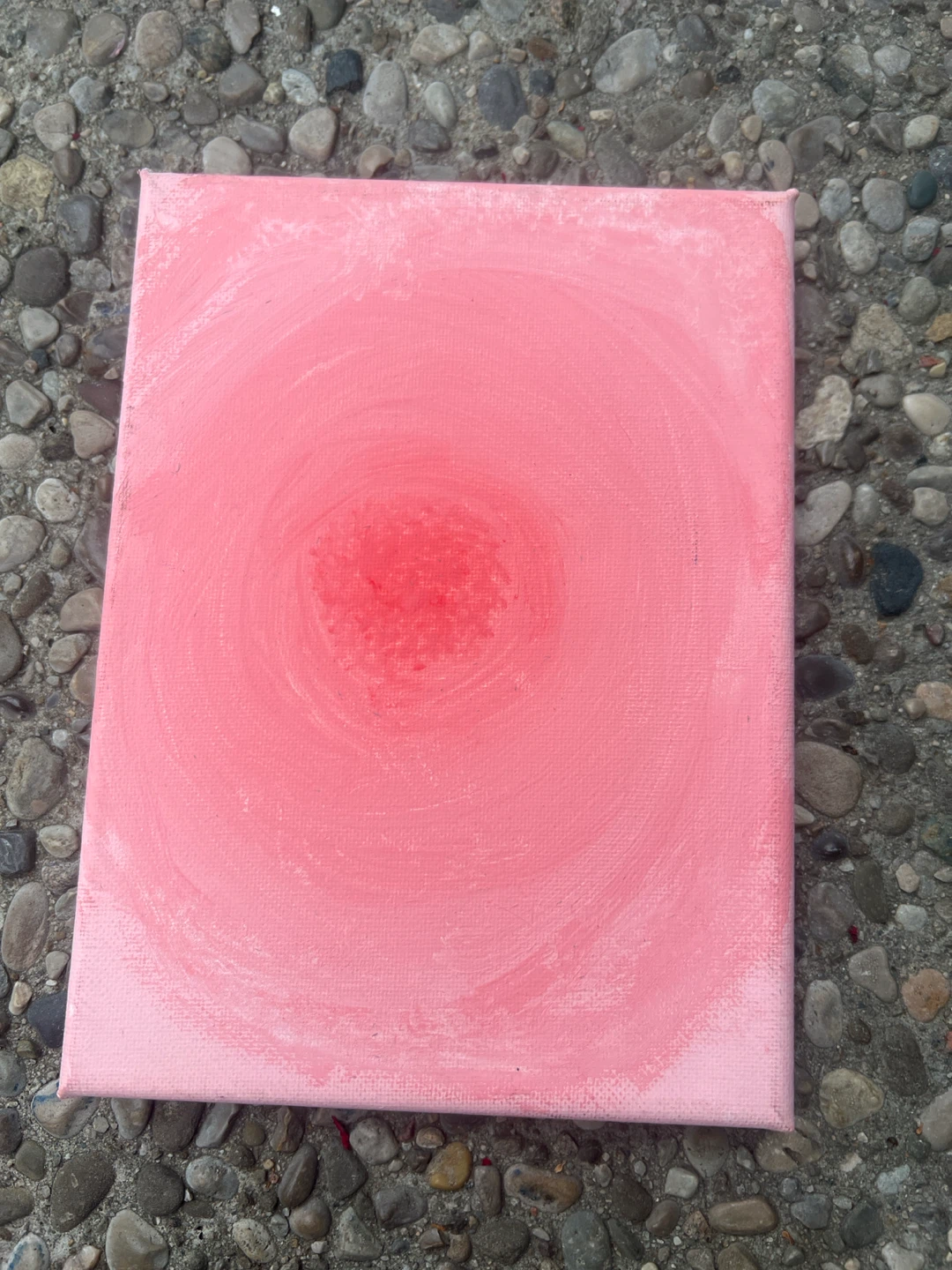 Pink Abstract Canvas Painting