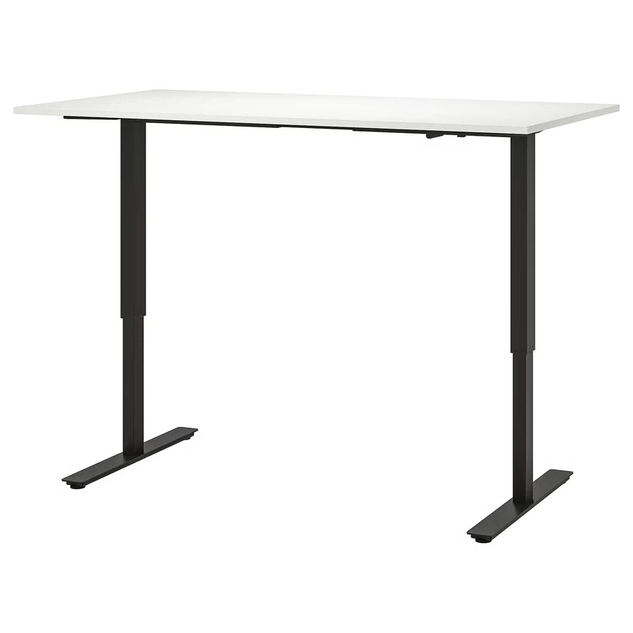 Adjustable Standing Desk - White Top, Black Legs - photo 3