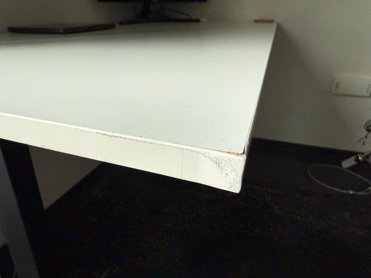 Adjustable Standing Desk - White Top, Black Legs - photo 5