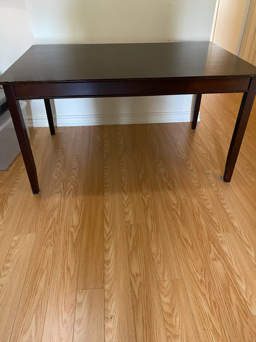 Dark Wood Dining Table