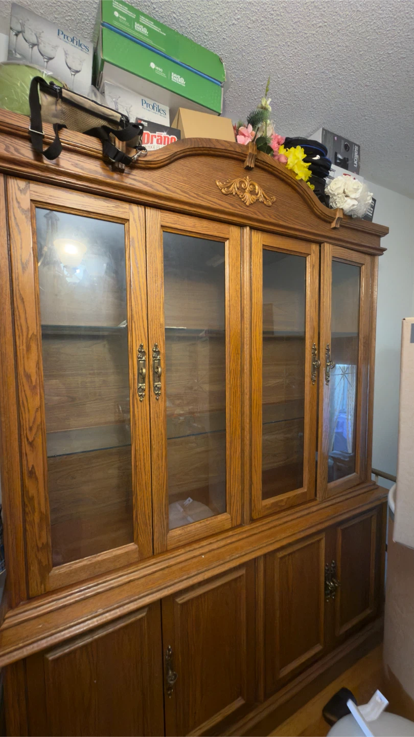 Oak Hutch and Buffet - photo 2