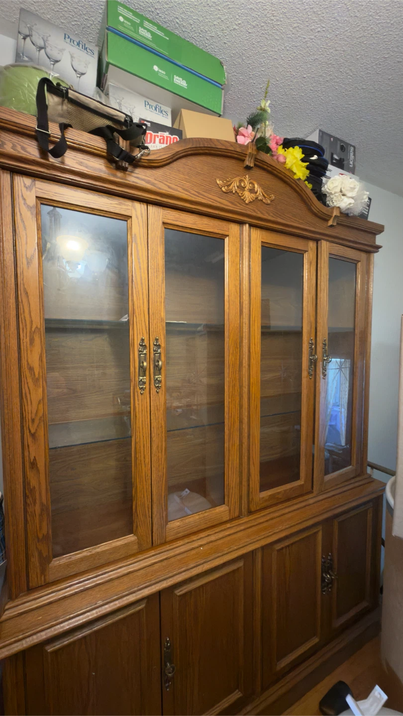 Oak Hutch and Buffet - photo 3