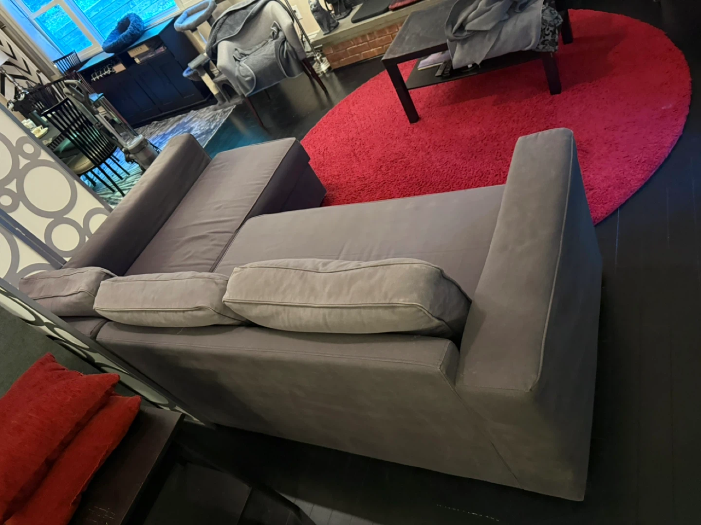 Ikea “Manstad” gray sofa sectional queen sleeper couch - photo 3