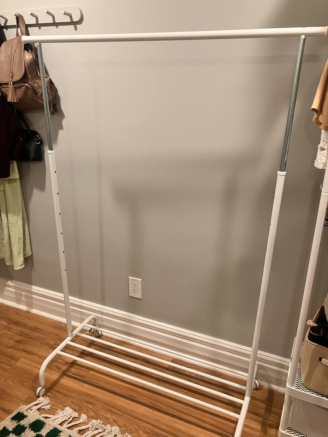 IKEA Rigga rolling clothes rack