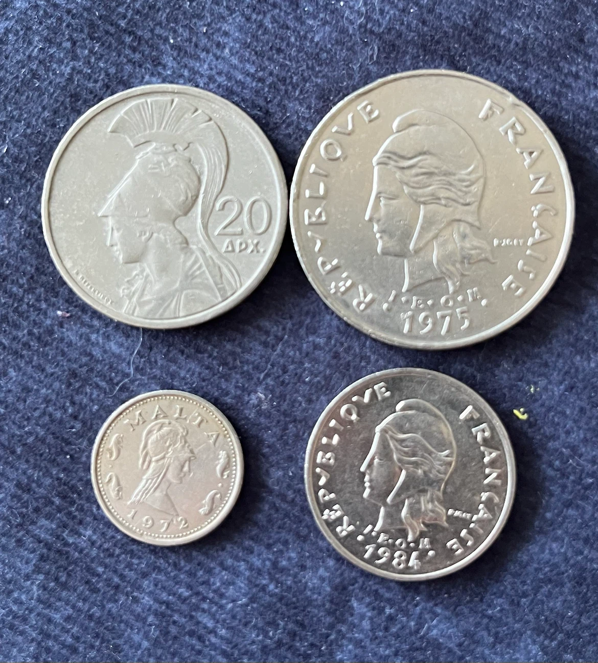 Vintage Collection of Foreign Coins